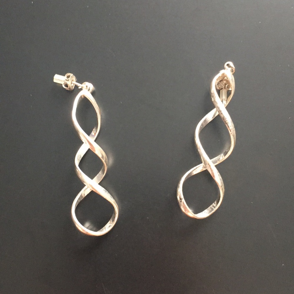 Silver earrings